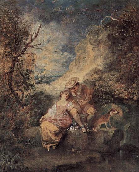 Jean-Antoine Watteau Der Jager des Nestes oil painting image